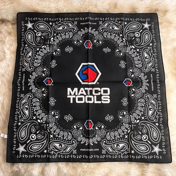 NWOT Matco Tools Black Logo Bandana - Picture 1 of 3